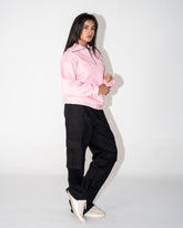 Quarter Zip Fleece Sweatshirt - Bubblegum Pink