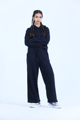 CROP FIT COORD SET IN MIDNIGHT BLUE