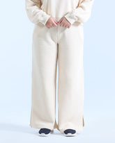 WIDE LEG TROUSER IN CREAM WHITE