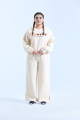 RELAXED FIT COORD SET IN VANILLA