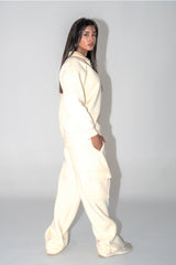 Quarter Zip in Winter Cream Co-Ord