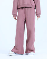 WIDE LEG TROUSER IN DUSTY ROSE