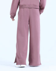 WIDE LEG TROUSER IN DUSTY ROSE