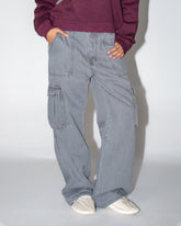 Ash Grey Cargo Wide Leg