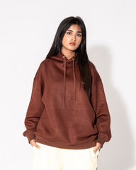 Loose Baggy Fit Hoodie in Cinnamon