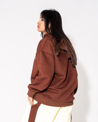 Loose Baggy Fit Hoodie in Cinnamon