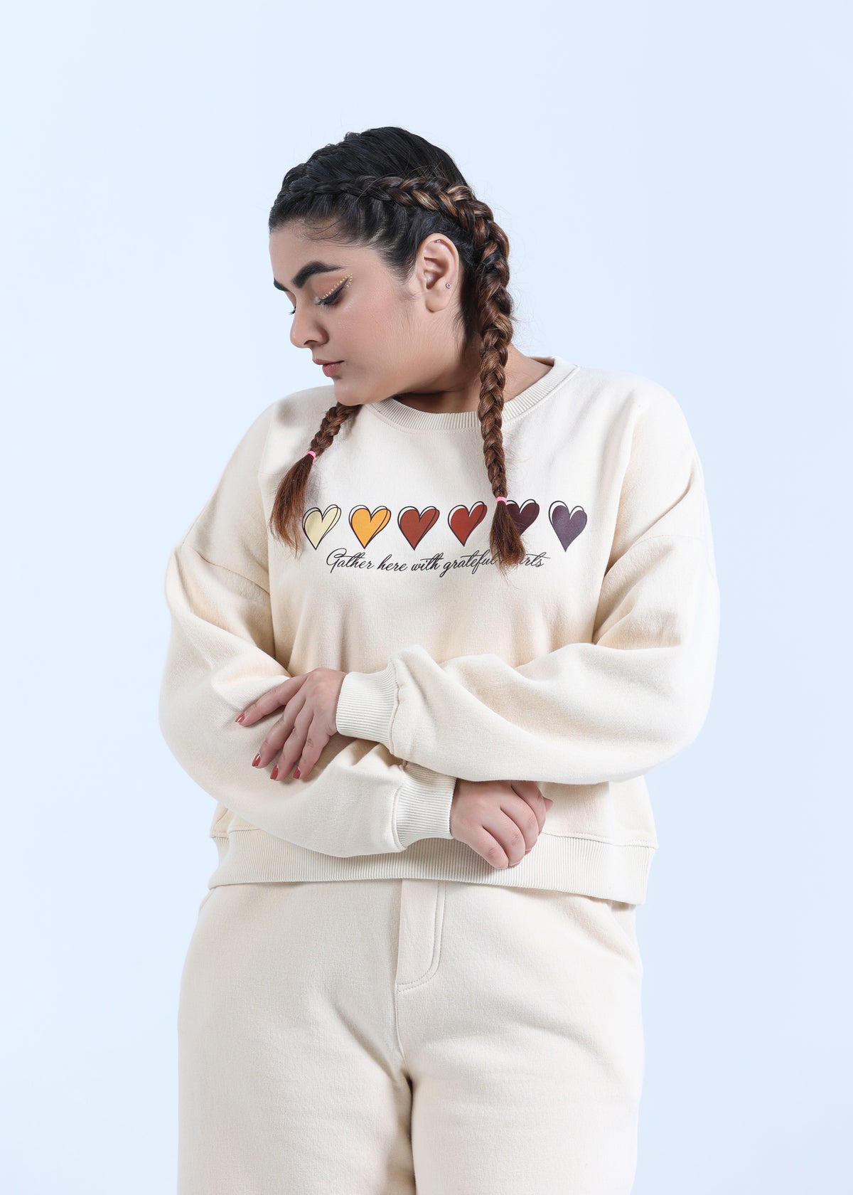 RELAXED FIT COORD SET IN VANILLA