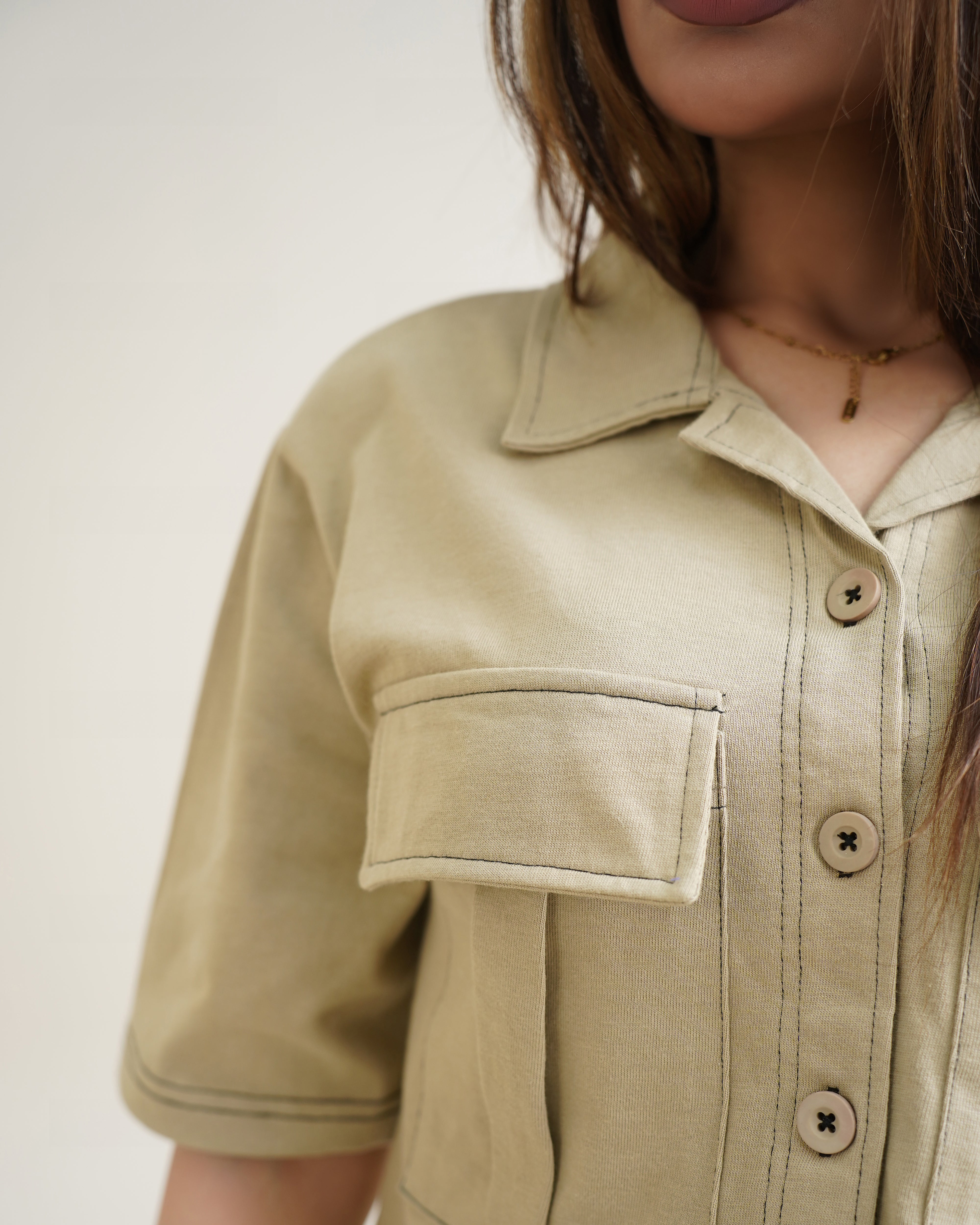 UTILITY POCKET  SHIRT
