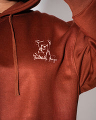 Loose Baggy Fit Hoodie in Cinnamon