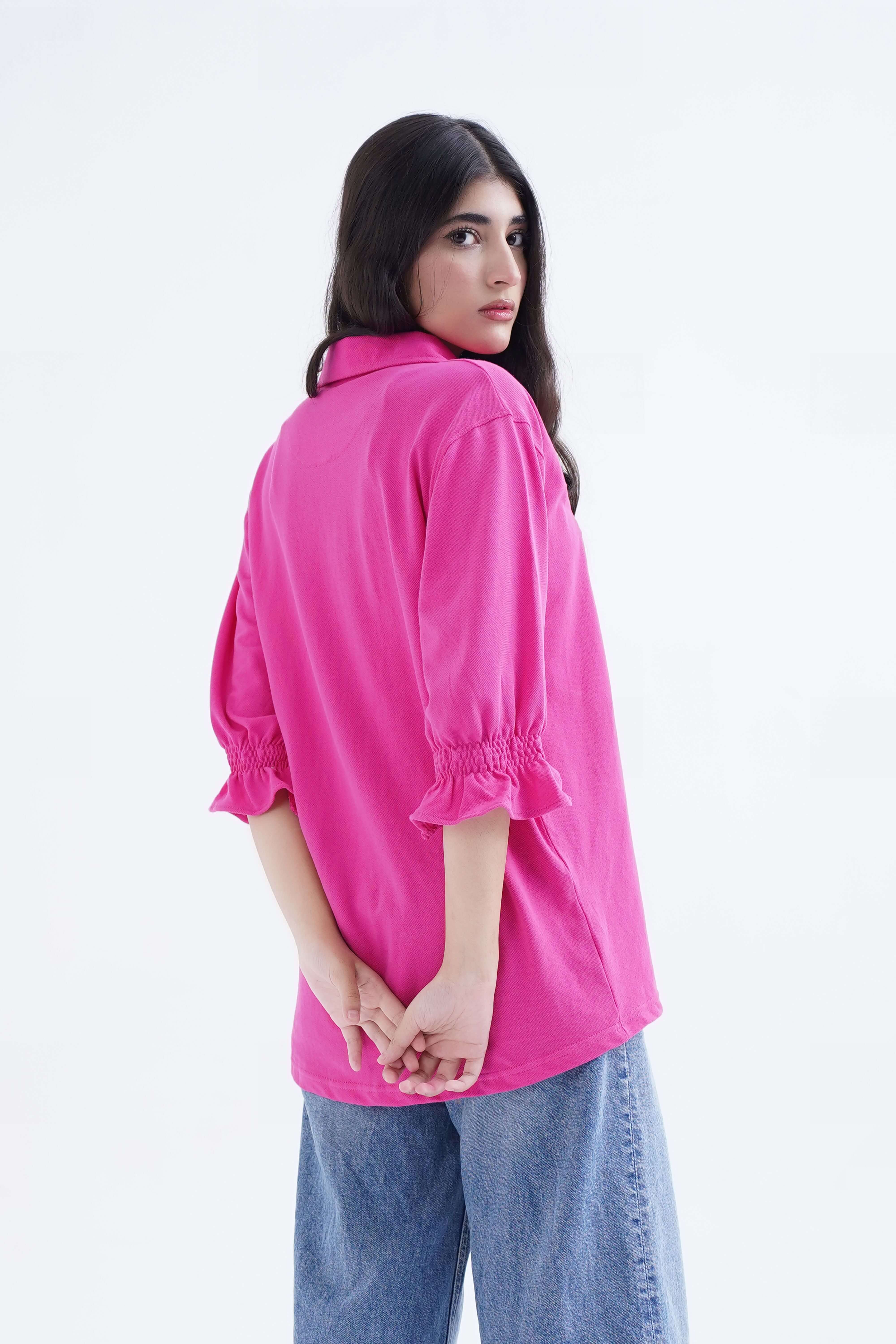 Passion Pink Relaxed Fit Shirt